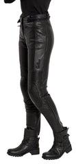 Pantaloni Moto Piele Timeless IV Damă Louis - Sportivi, Protecție Clasa A