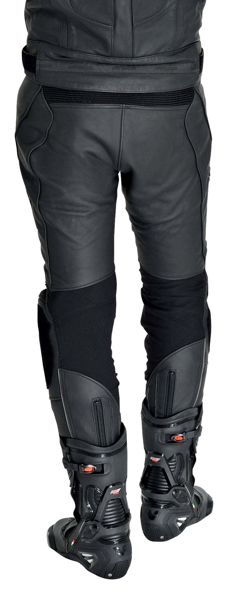 Pantaloni Moto Piele Vanucci ART X.1 - Protecție Clasa A, Confort Sportiv