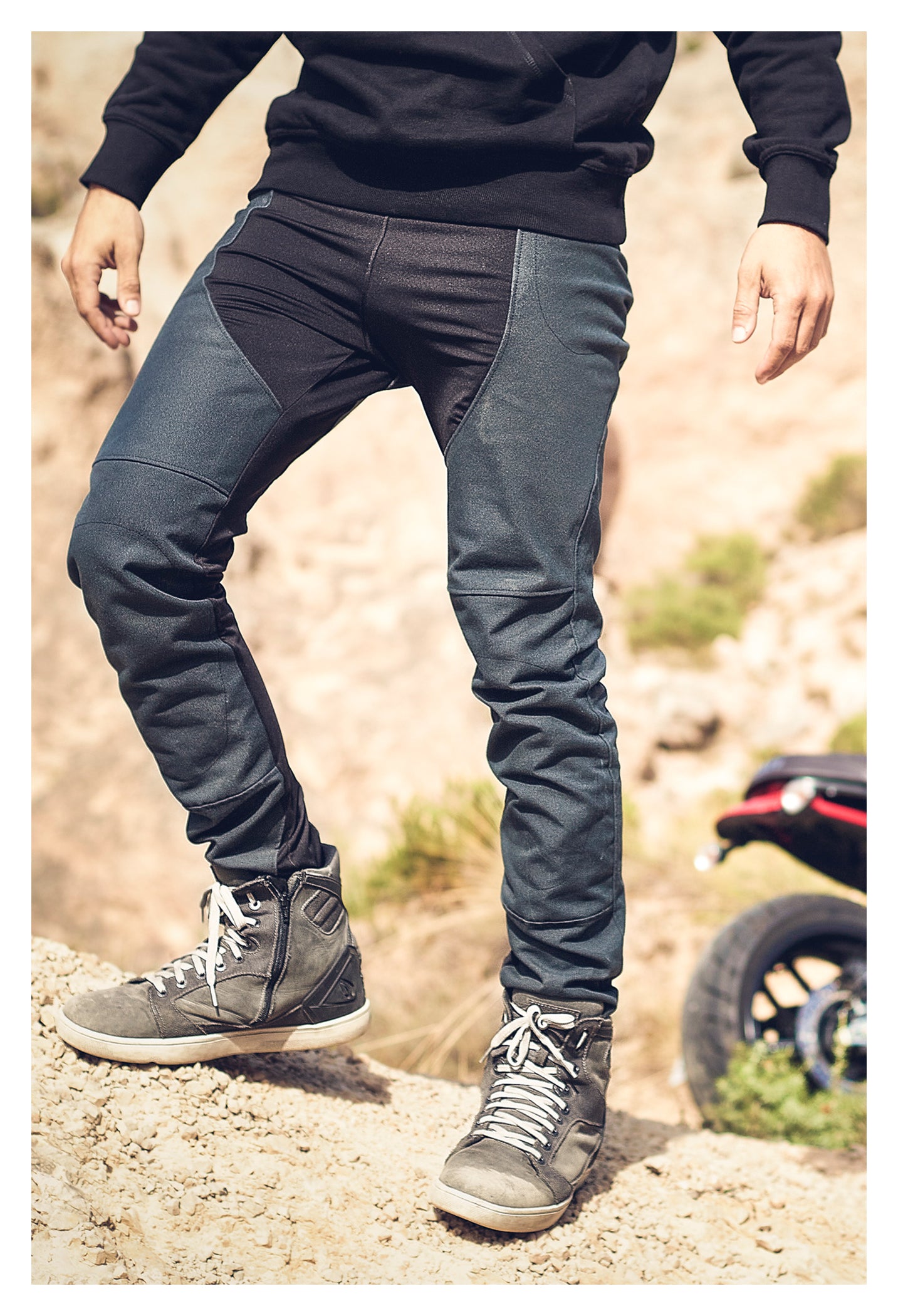 Pantaloni Moto Standard R Standard - Protecție AA, Ultra-ușori