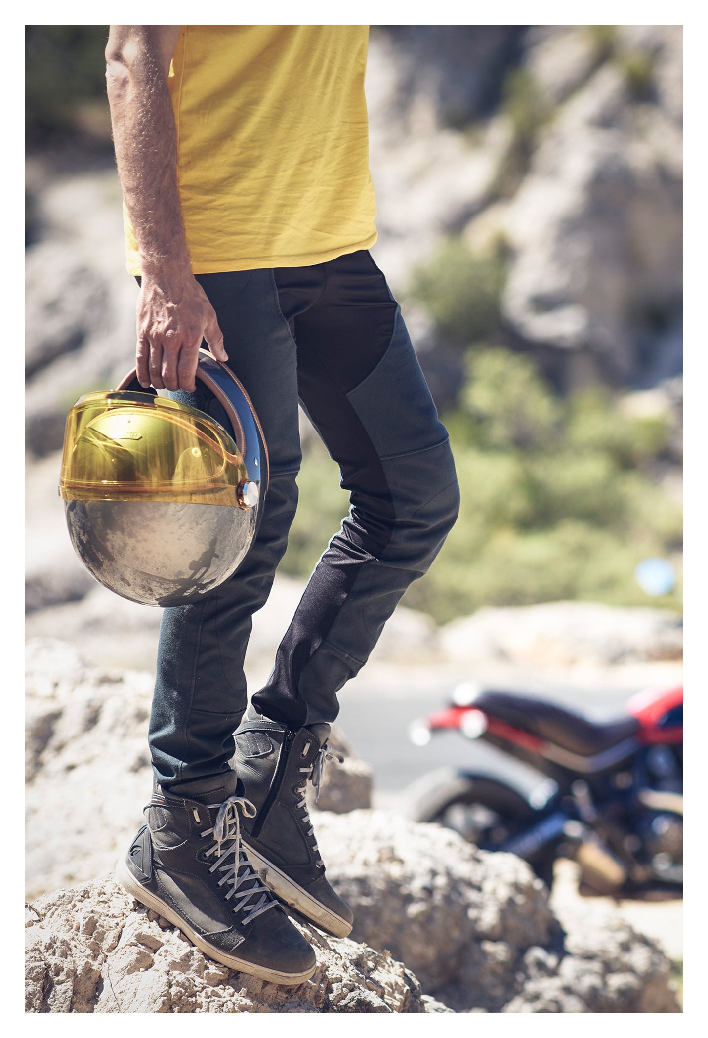 Pantaloni Moto Standard R Standard - Protecție AA, Ultra-ușori