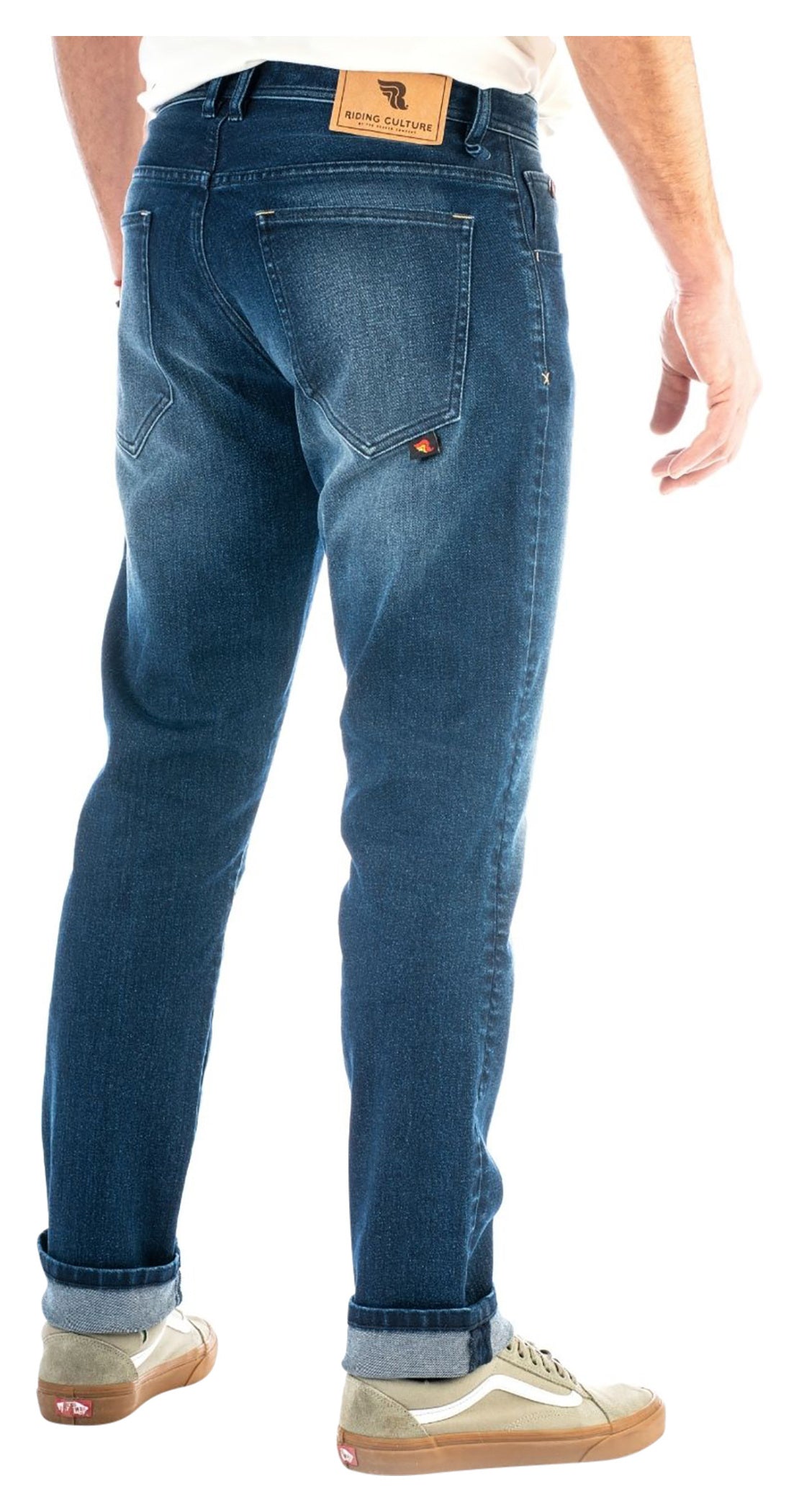 Pantaloni Moto Tapered Slim Riding Culture - Denim AAA Protecție