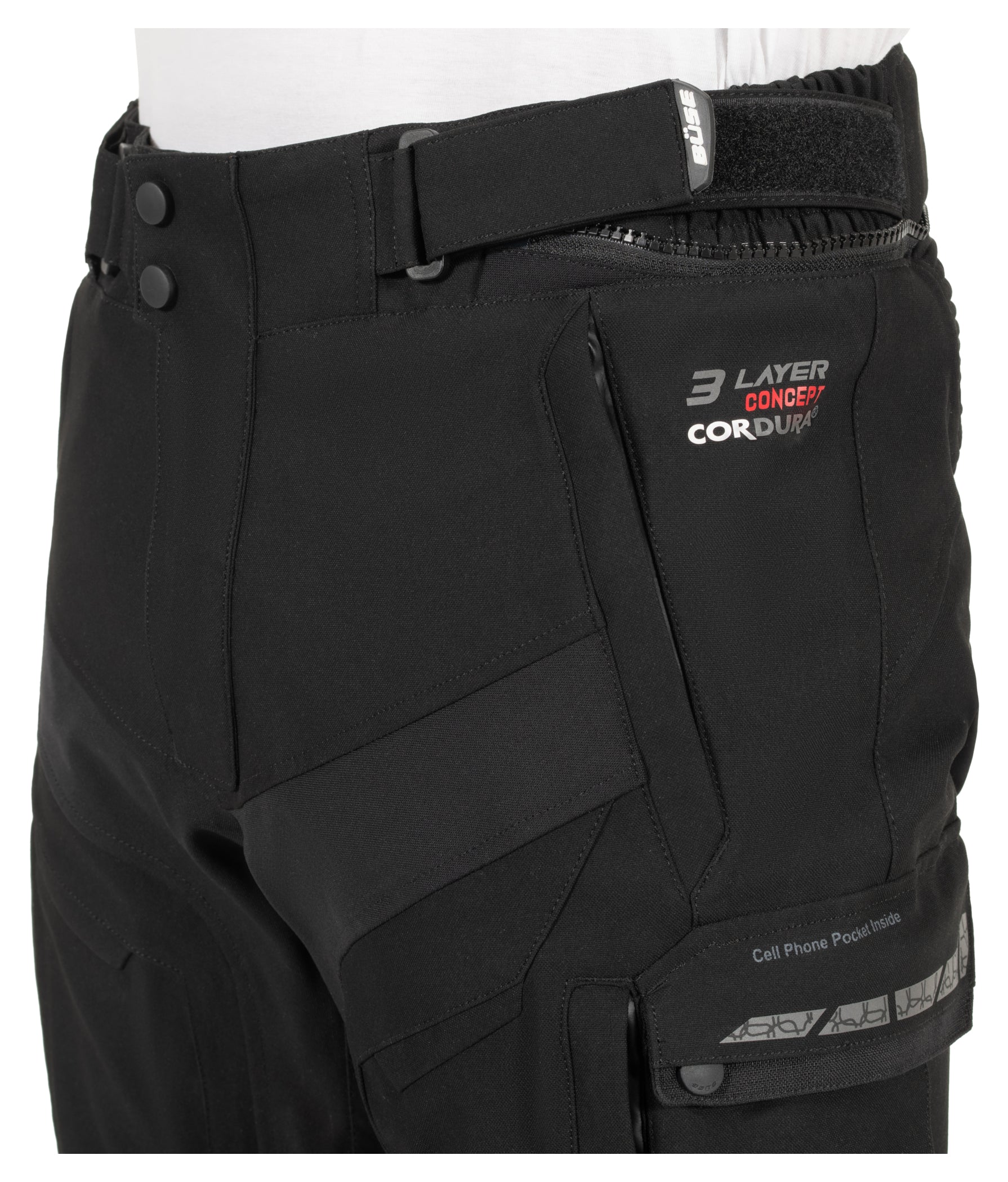 Pantaloni Moto Textil Storm Büse - 3 Straturi, Impermeabili