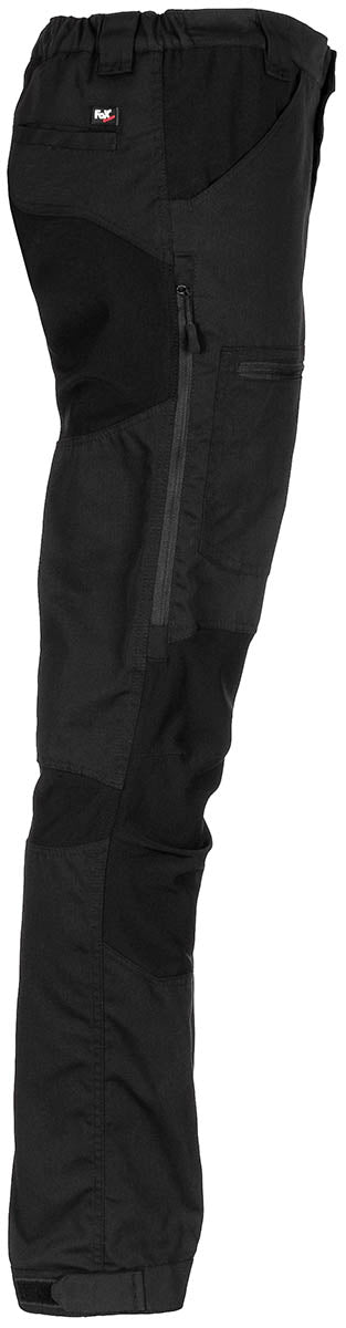 Pantaloni Outdoor "Expedition" Negru FoxOutdoor - Panouri Stretch, Ventilație Laterală
