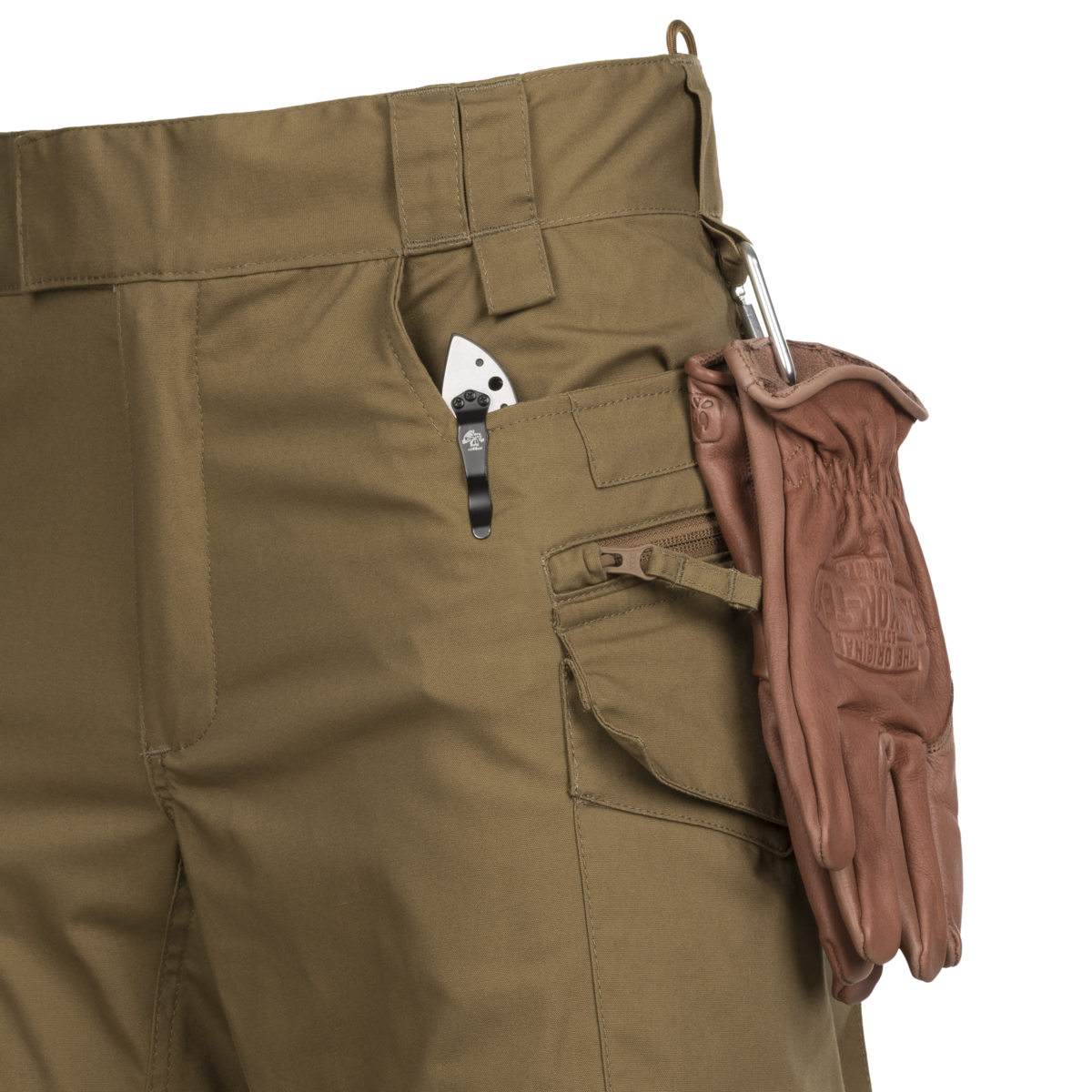 Pantaloni Outdoor Helikon-Tex Pilgrim® DuraCanvas® Coyote/Taiga Green