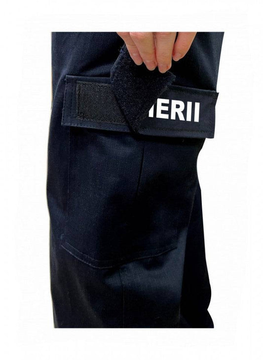 Buzunar lateral pantaloni pompierii IGSU cu inscriptie detasabila