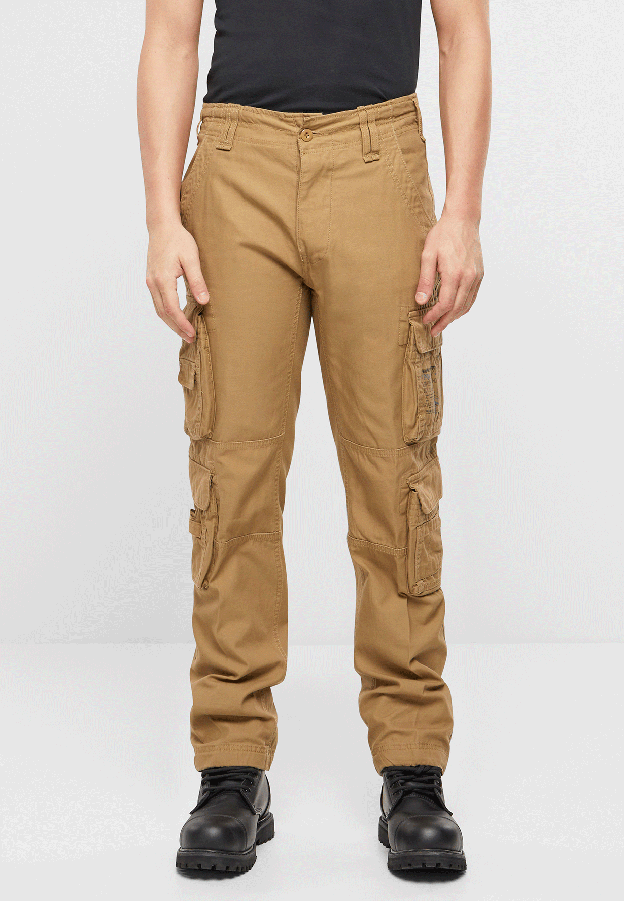 Pantaloni Pure Slim Fit Bej Brandit - Stil Urban Modern