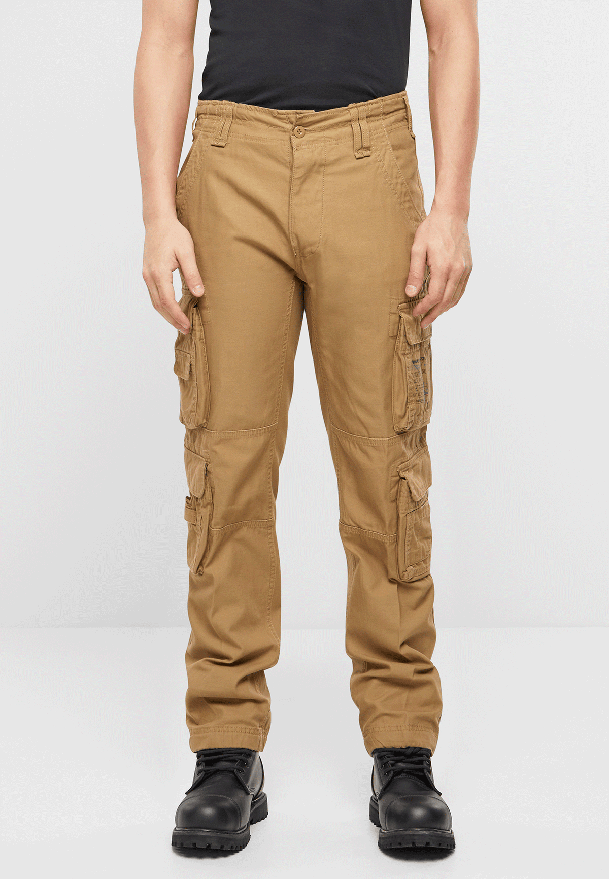 Pantaloni Pure Slim Fit Bej Brandit - Stil Urban Modern