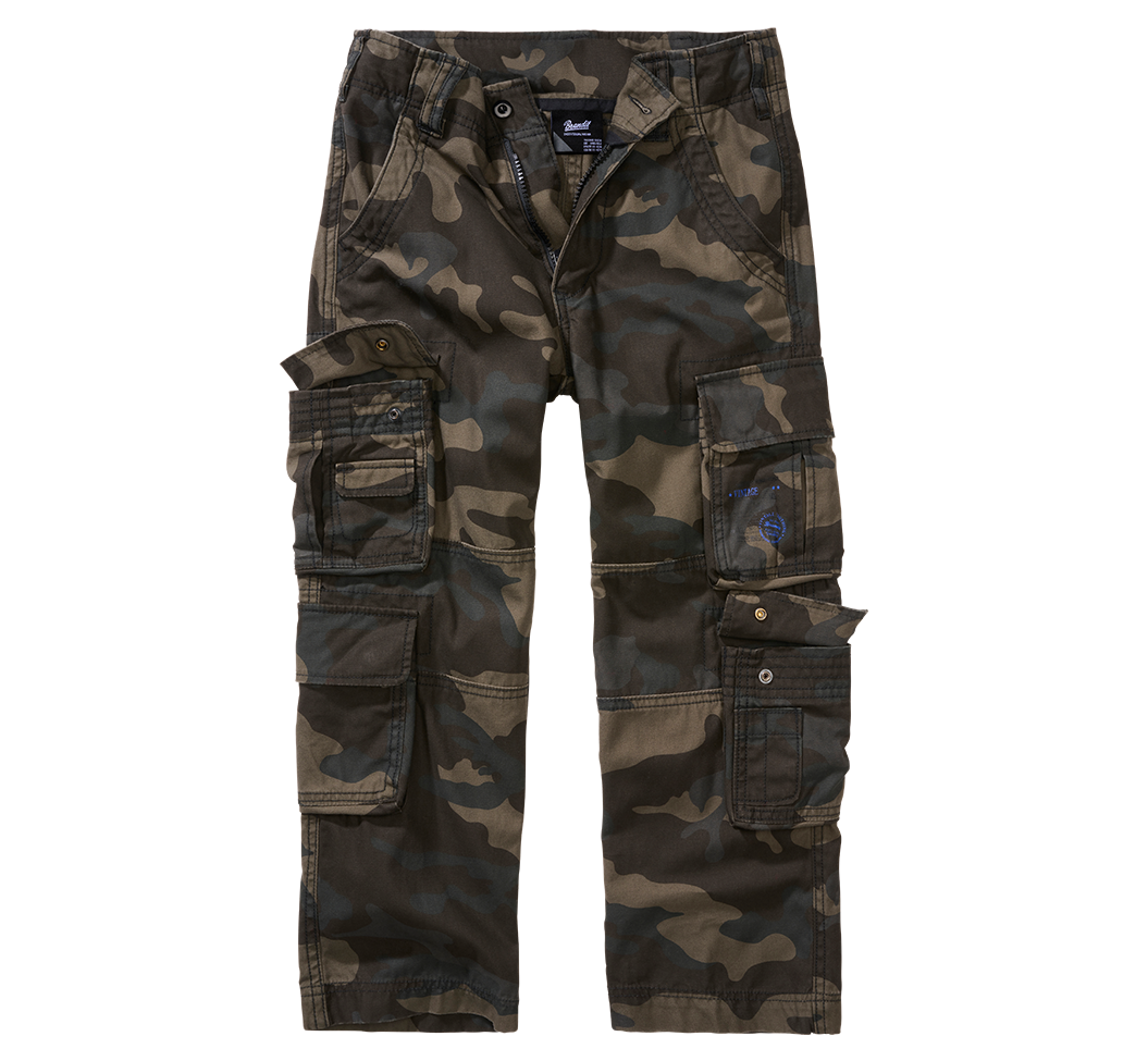 Pantaloni Pure Vintage Dark Camo Copii Brandit - Aventura si Rezistenta