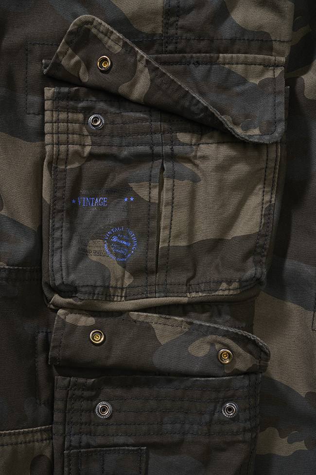 Pantaloni Pure Vintage Dark Camo Copii Brandit - Aventura si Rezistenta