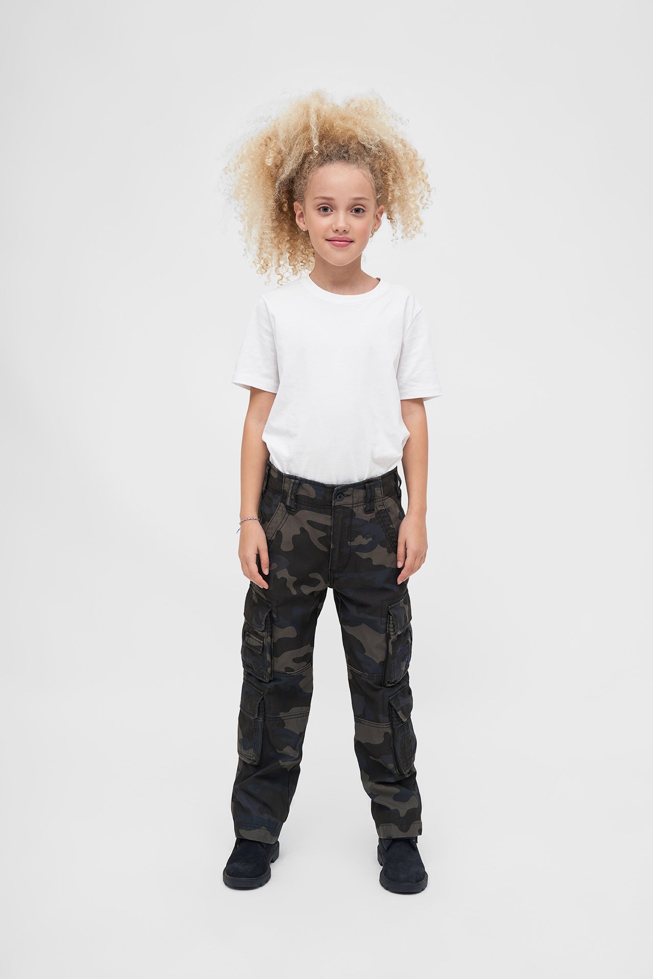 Pantaloni Pure Vintage Dark Camo Copii Brandit - Aventura si Rezistenta