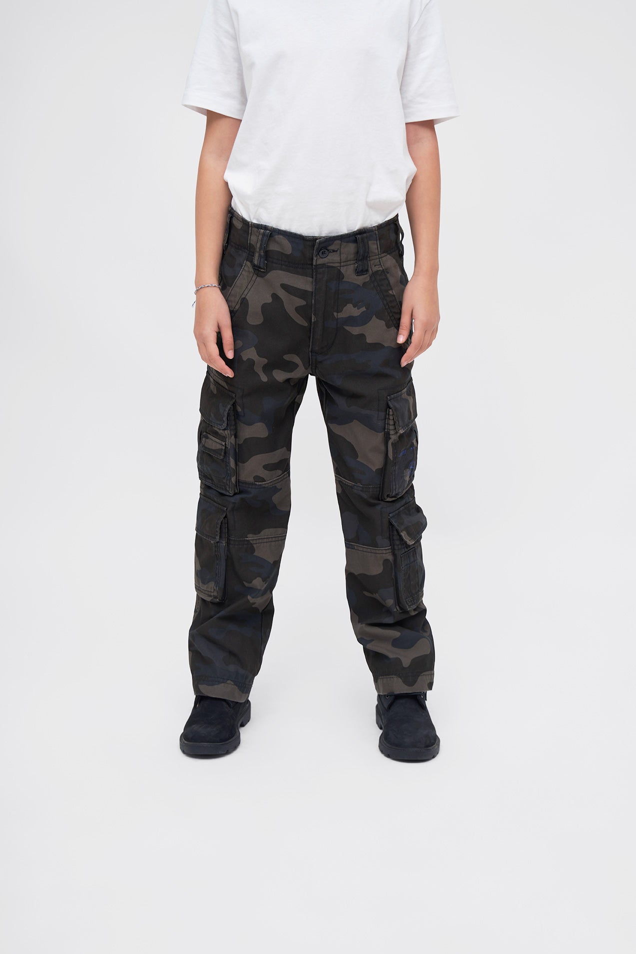 Pantaloni Pure Vintage Dark Camo Copii Brandit - Aventura si Rezistenta