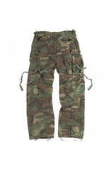 Pantaloni Raw Vintage Fatigues Camuflaj Woodland