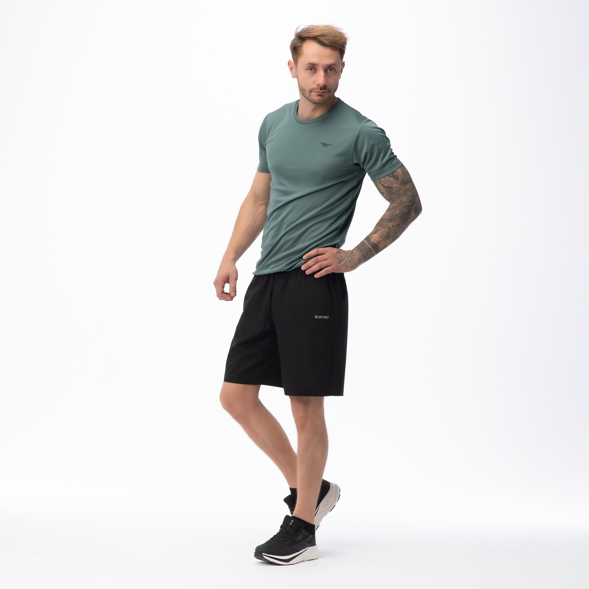 Pantaloni Scurți Bărbați DEHINN SHORTS HI-TEC - Antrenament, Reflectorizanți - 6