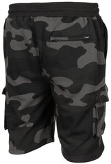 Pantaloni Scurți Bermuda "Jogger" Dark Camo MFH - Talie Elastică, Buzunare Cargo