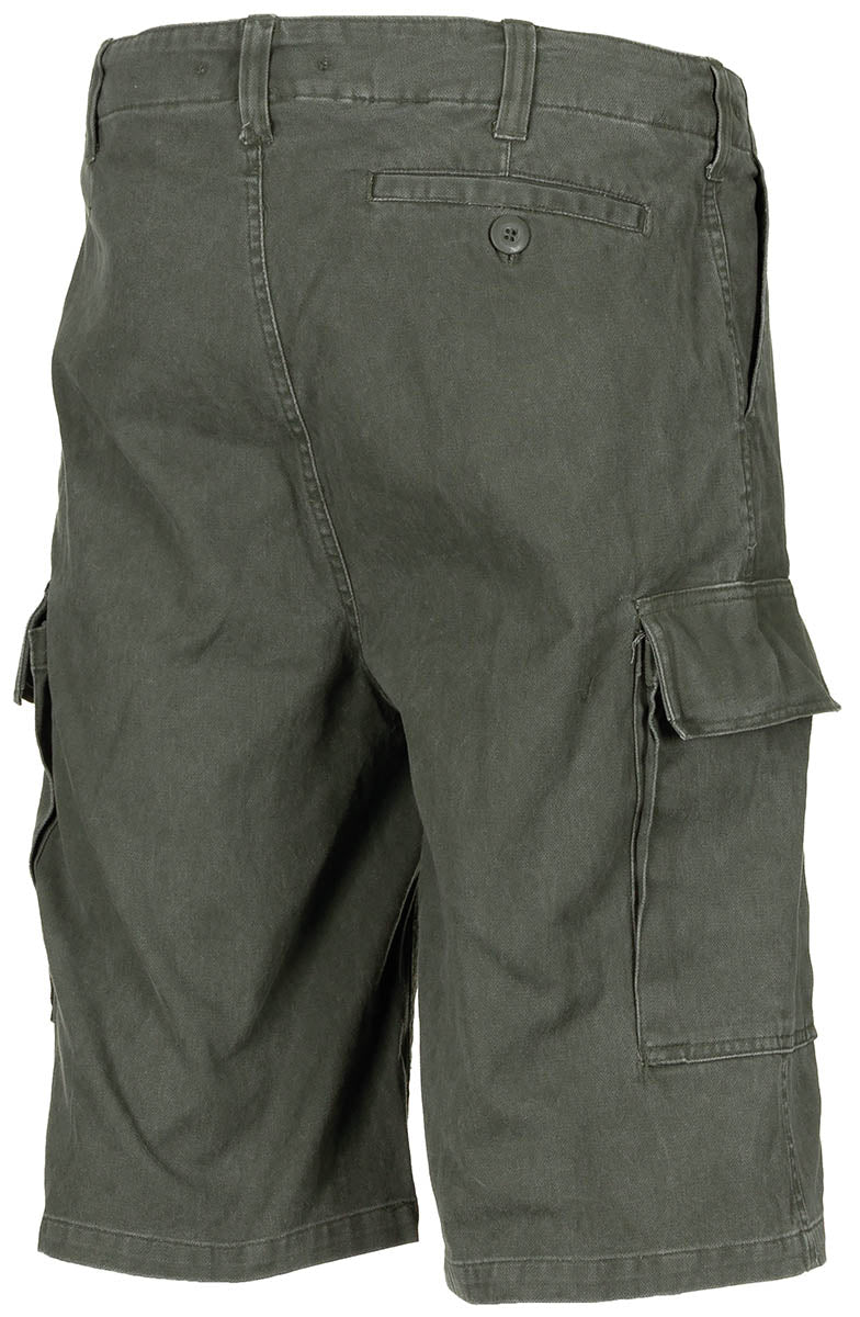 Pantaloni Scurți BW Moleskin Bermuda Oliv-stonewashed - Țesătură Moleskin, Gaici late