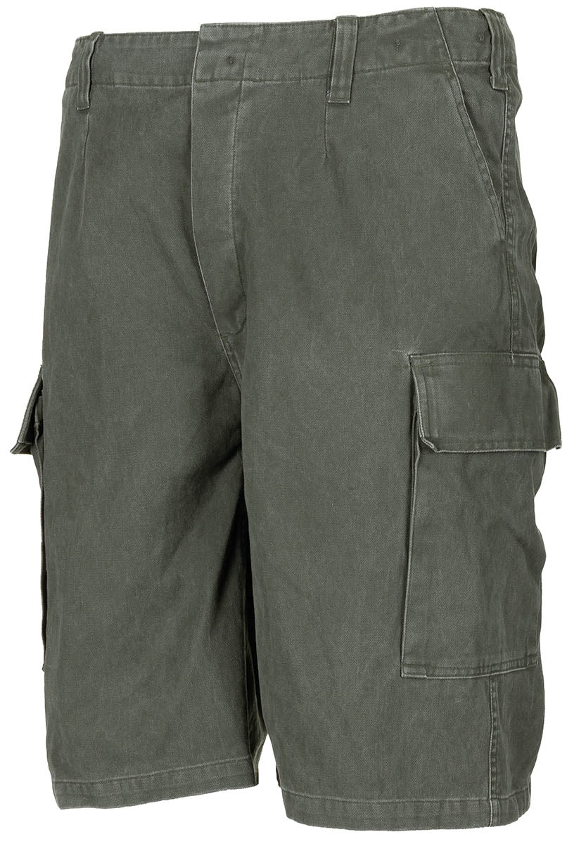 Pantaloni Scurți BW Moleskin Bermuda Oliv-stonewashed - Țesătură Moleskin, Gaici late