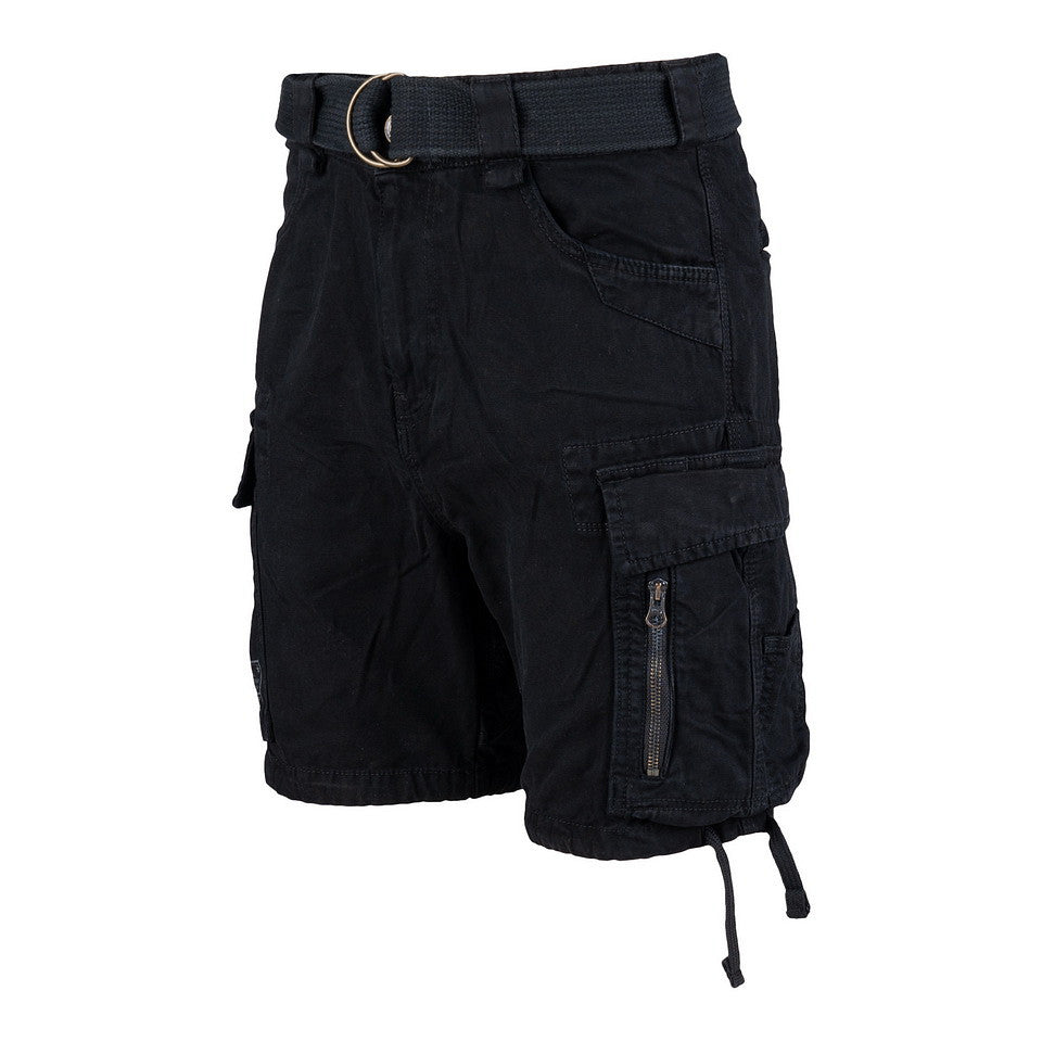 Pantaloni Scurți Cargo Heavy Duty Negru (B-Grade) - Valoare Maximă