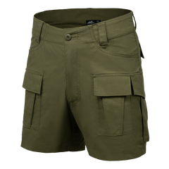 Pantaloni Scurți Cargo Helikon-Tex PolyCotton Stretch Ripstop, Verde Olive