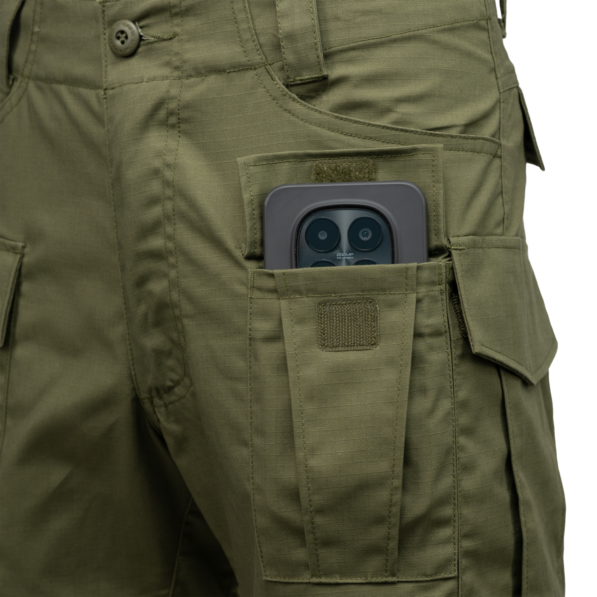 Pantaloni Scurți Cargo Helikon-Tex Ral 7013 PolyCotton Stretch Ripstop