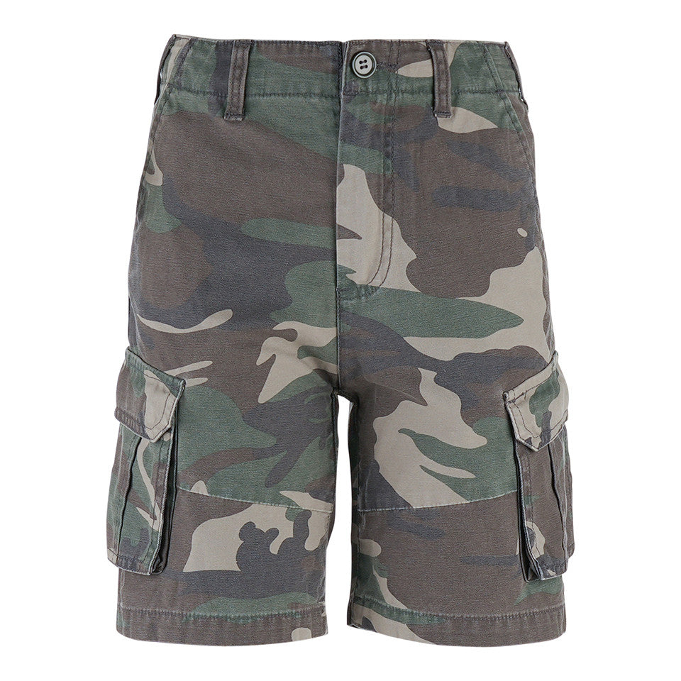 Pantaloni Scurți Cargo Kinder Cargo Stonewashed Woodland - Durabilitate și Stil