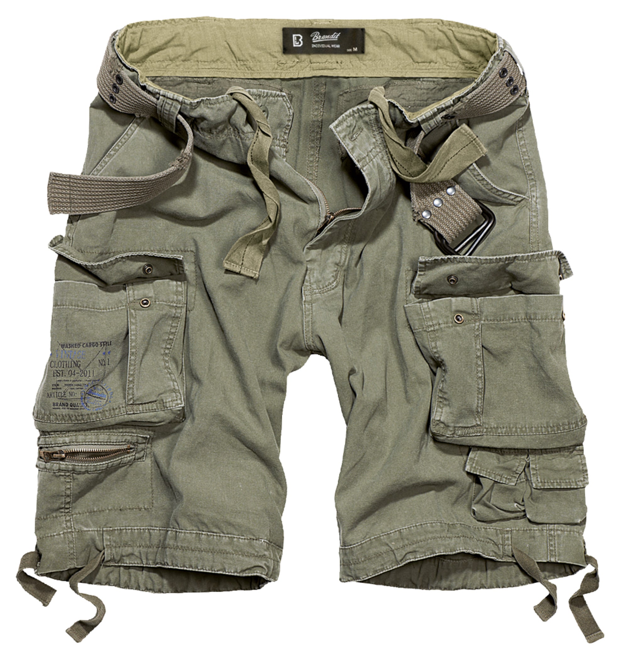 Pantaloni scurți Cargo Savage Vintage - Bumbac, Stil Distressed