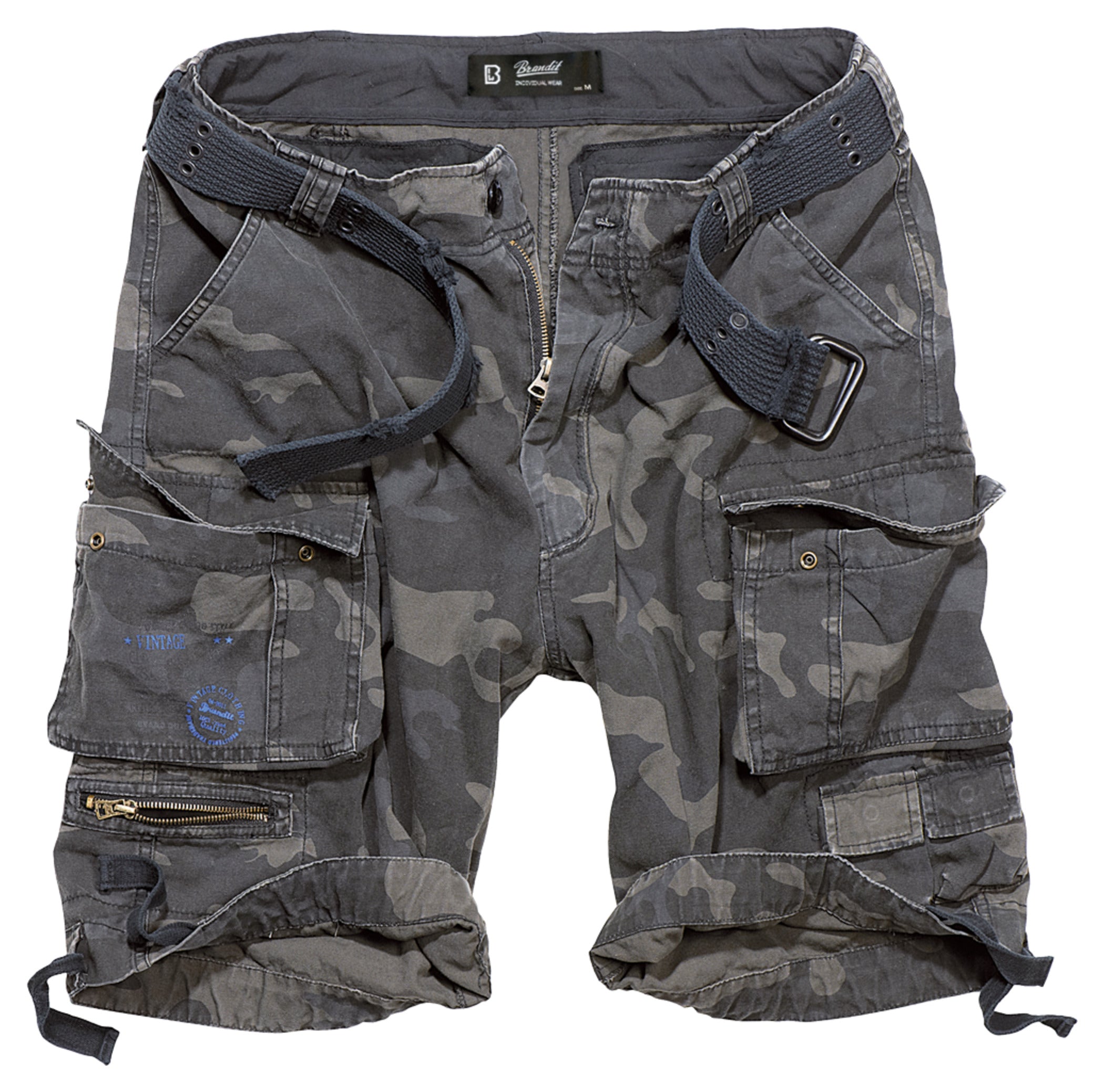 Pantaloni scurți Cargo Savage Vintage - Bumbac, Stil Distrus