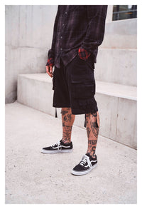 Pantaloni scurți Cargo Savage Vintage - Bumbac, Stil Distrus