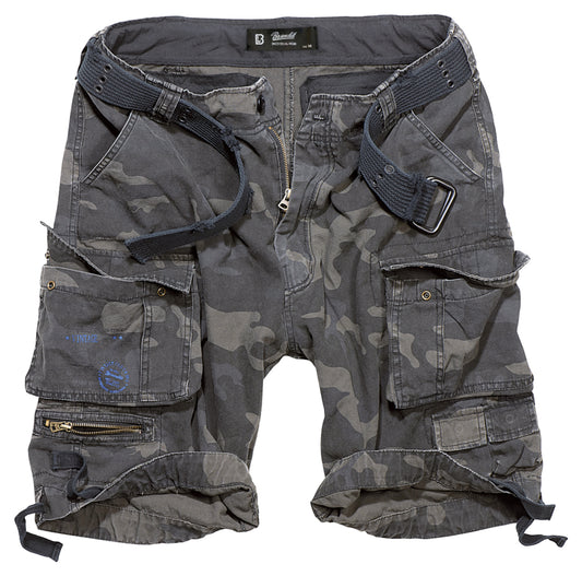 Pantaloni scurți Cargo Savage Vintage - Bumbac, Stil Distrus