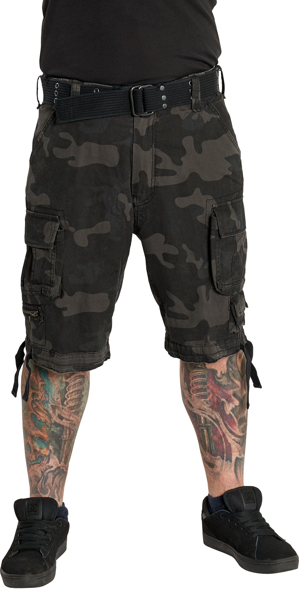 Pantaloni scurți Cargo Savage Vintage - Bumbac, Stil Distrus