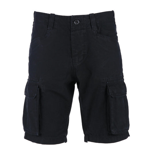 Pantaloni Scurți Cargo Stonewashed Negru Fostex - Performanță Urbană