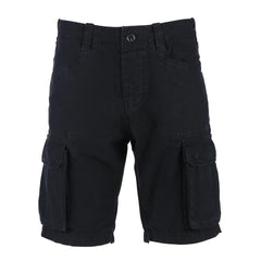 Pantaloni Scurți Cargo Stonewashed Negru Fostex - Performanță Urbană
