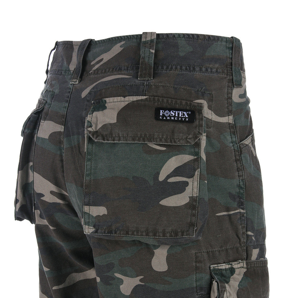 Pantaloni scurți Cargo Stonewashed Woodland Fostex - Durabilitate și Stil Autentic