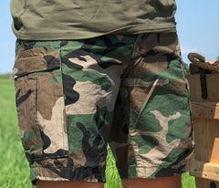 Pantaloni Scurți Cargo Woodland - Performanță și Confort Tactic