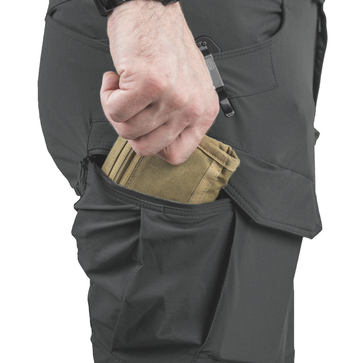 Pantaloni Scurți Helikon-Tex OTS® VersaStretch® Lite Maro Mud