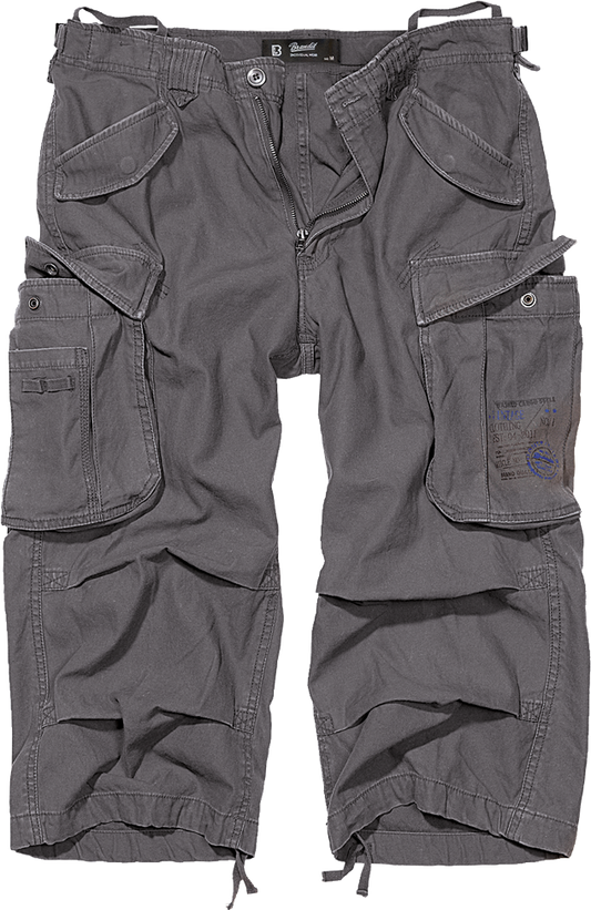 Pantaloni Scurti Industry Vintage 3/4 Anthracite Brandit - Confort Urban Robust