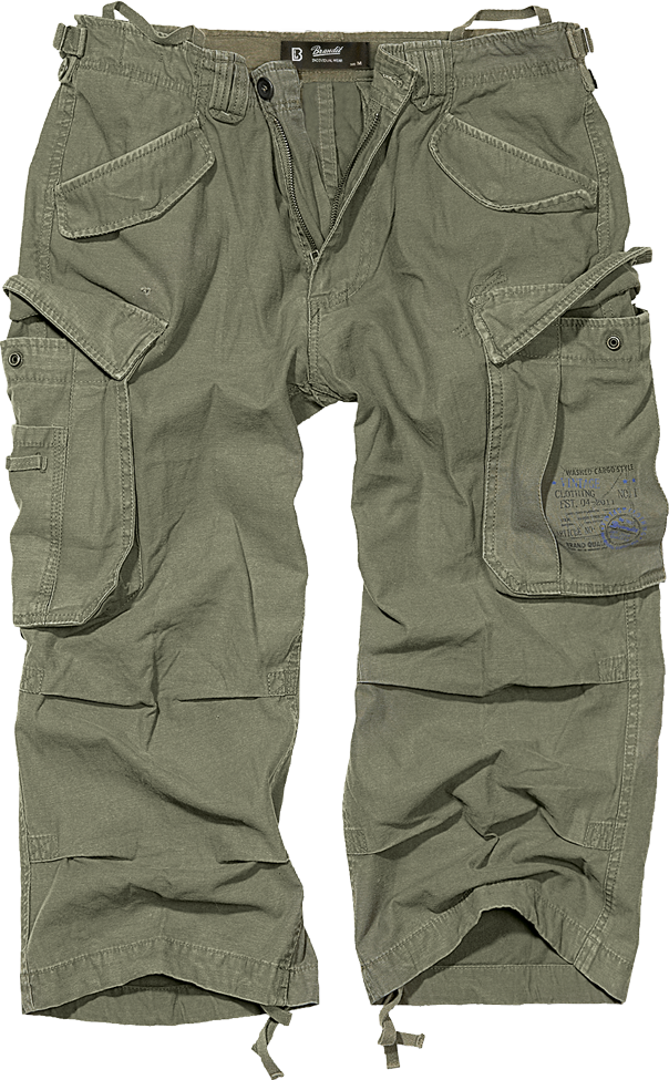 Pantaloni Scurti Industry Vintage 3/4 Olive Brandit - Versatilitate Urbana