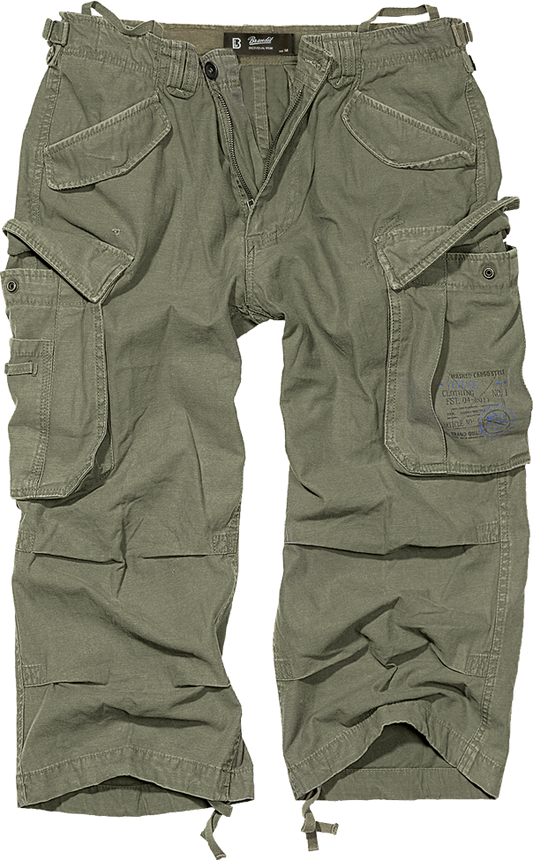 Pantaloni Scurti Industry Vintage 3/4 Olive Brandit - Versatilitate Urbana