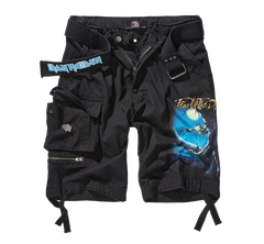 Pantaloni Scurti Iron Maiden Savage Fear of the Dark Negru Brandit - Stil Rebel Autentic