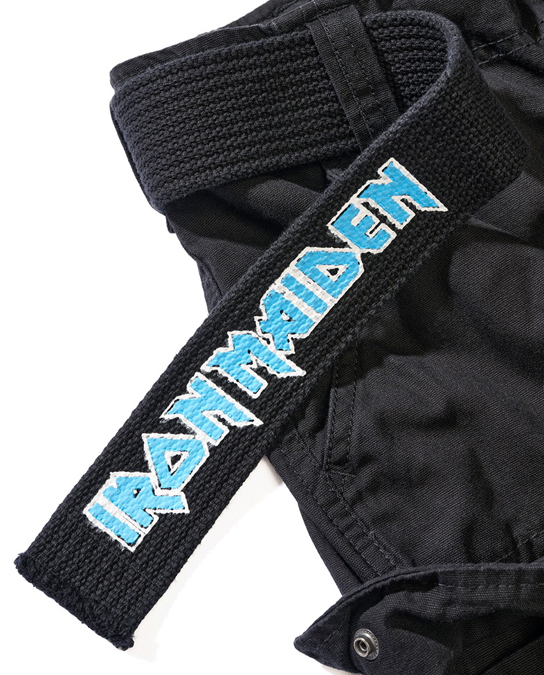 Pantaloni Scurti Iron Maiden Savage Fear of the Dark Negru Brandit - Stil Rebel Autentic