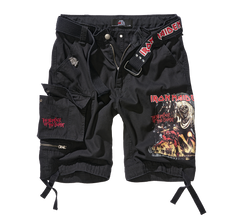Pantaloni Scurti Iron Maiden Savage The Number of The Beast black edition Negru Brandit - Confort Tactic Zilnic