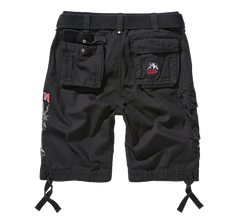 Pantaloni Scurti Iron Maiden Savage The Number of The Beast black edition Negru Brandit - Confort Tactic Zilnic