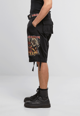 Pantaloni Scurti Iron Maiden Savage The Number of The Beast black edition Negru Brandit - Confort Tactic Zilnic