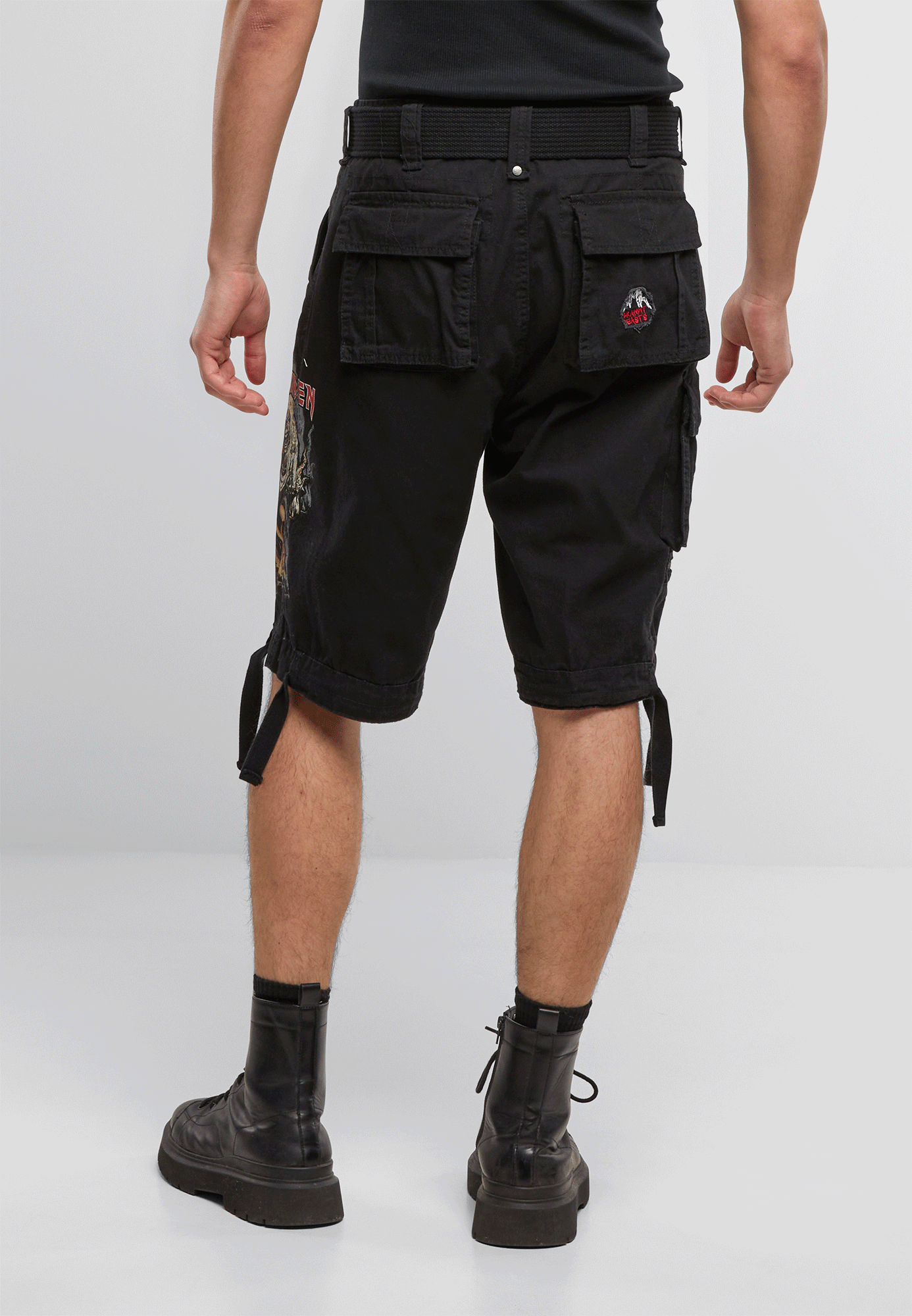 Pantaloni Scurti Iron Maiden Savage The Number of The Beast black edition Negru Brandit - Confort Tactic Zilnic