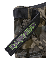 Pantaloni Scurti Iron Maiden Savage The Number of The Beast Dark Camo Brandit - Durabilitate pentru Teren