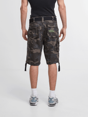 Pantaloni Scurti Iron Maiden Savage The Number of The Beast Dark Camo Brandit - Durabilitate pentru Teren