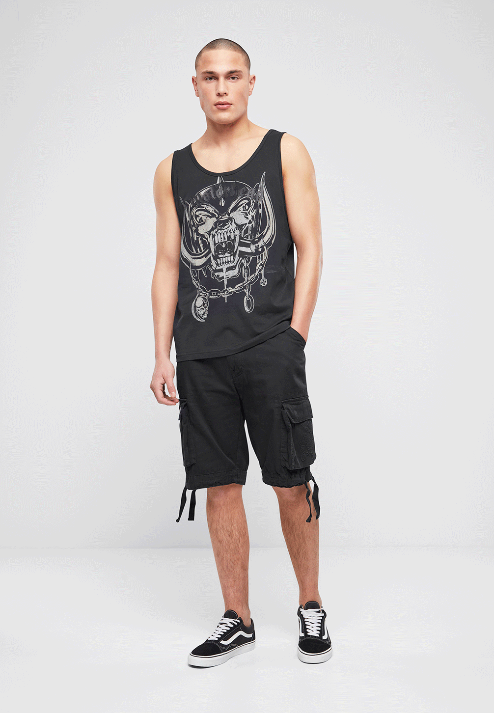 Pantaloni Scurti Motörhead Urban Legend Negru Brandit - Stil Rebel Versatil