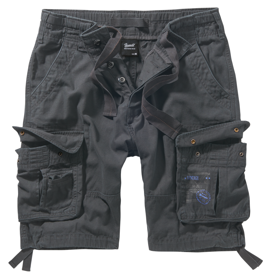 Pantaloni Scurti Pure Vintage Anthracite Brandit - Libertate de Miscare