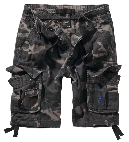 Pantaloni Scurti Pure Vintage Dark Camo Brandit - Stil Autentic