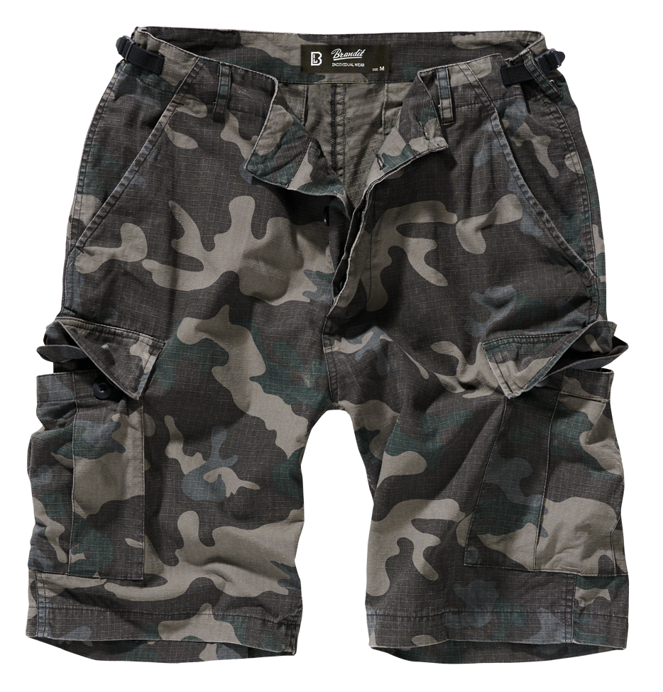 Pantaloni Scurti Ripstop BDU Dark Camo Brandit - Confort Maxim