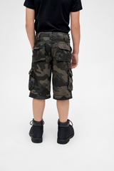 Pantaloni Scurti Ripstop BDU Dark Camo Copii Brandit - Aventura Durabila
